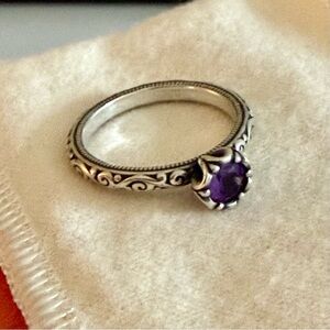 NEW James Avery Amethyst Birthstone Ring Size 8 💜
